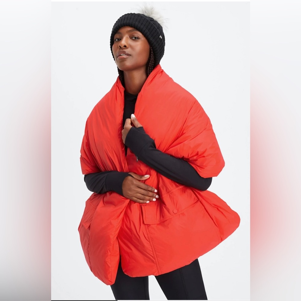 Unisex Puffer Red Scarf